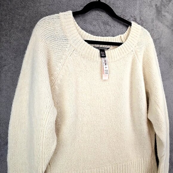 Victoria's Secret Fuzzy Cropped Cream Color Sweater Women's Size X Small 165/84A - Picture 5 of 12
